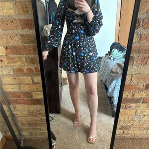 COPY - for love and lemons Black Mini Dress